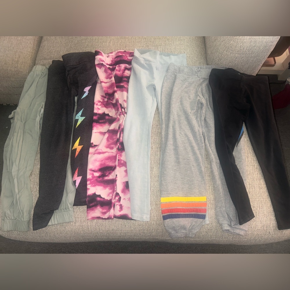 Lot of 6 pants for girls size 6